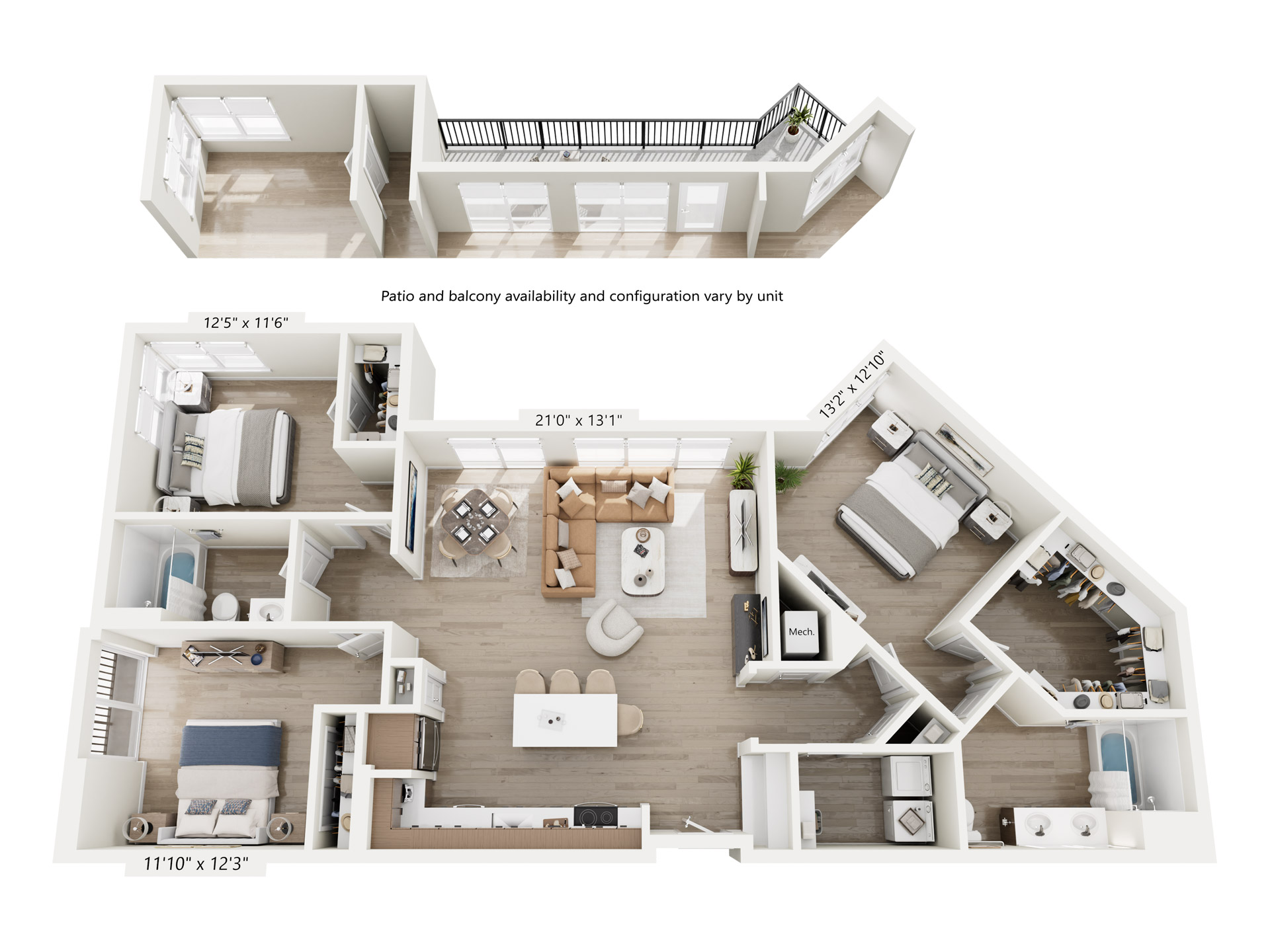 Floorplan Huntsville_3B_ANSI_Type A