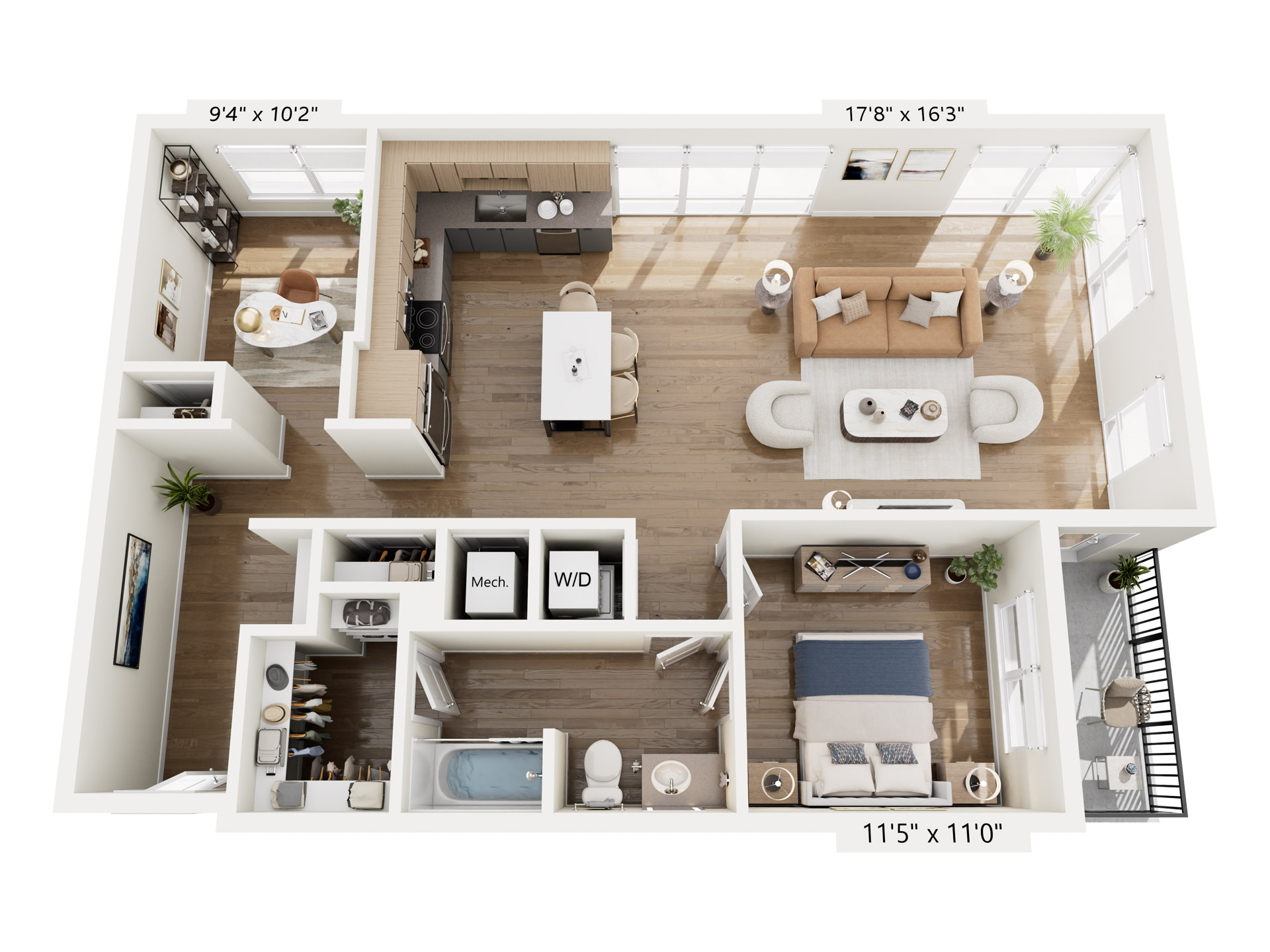 Floorplan Huntsville_1E-1
